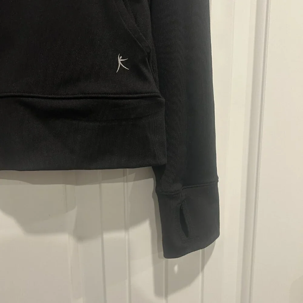 Danskin Now Black Performance Athletic Zip Up Jacket Women’s Size S (4-6) - Picture 4 of 7